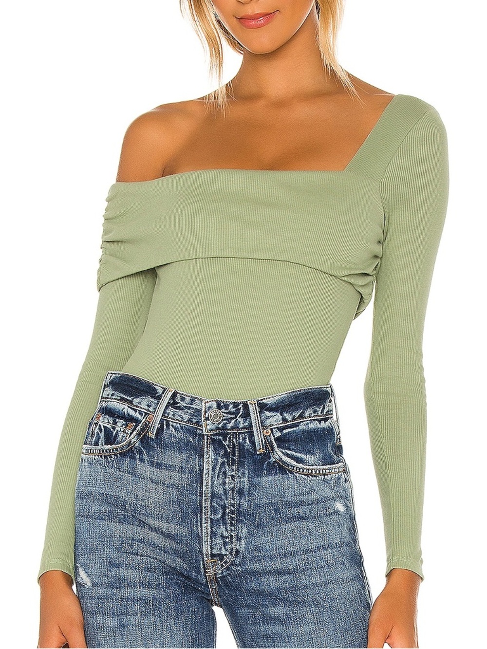 Lovers & Friends Florence Bodysuit in Dark Green XS